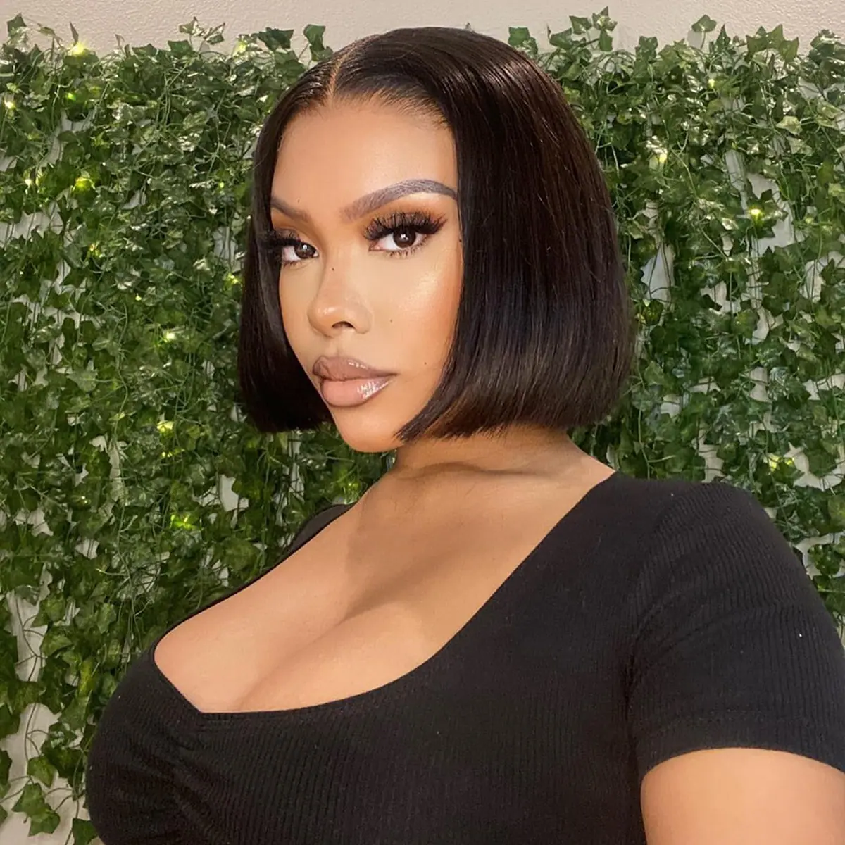 straight bob wig