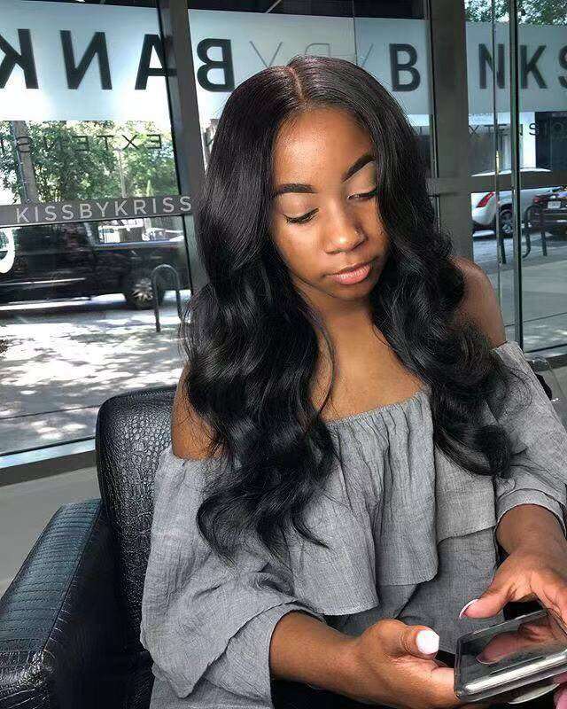 This wig is so nice. I ordered it and got super fast shipping. The hair did not have a smell. The fullness of the hair is everything. Very very soft and no shedding so far! Buying another one soon! Would highly recommend.