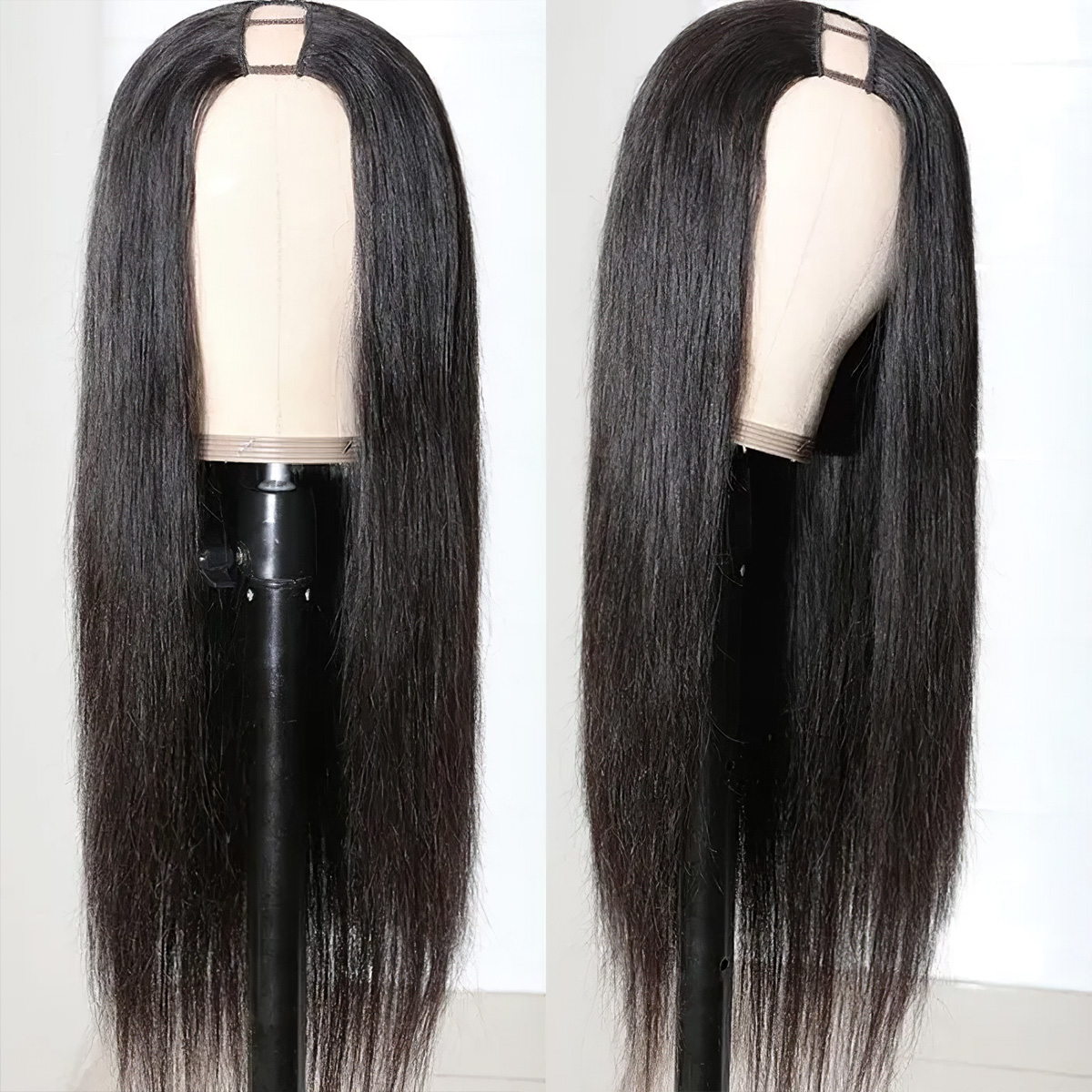Brazilian Human Hair Straight U Part Wig | Leave out Wig