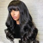 Body Wave Wig With Bangs