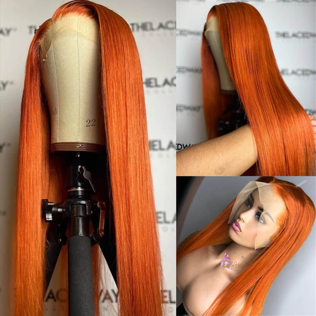 Orange Ginger Straight Wig