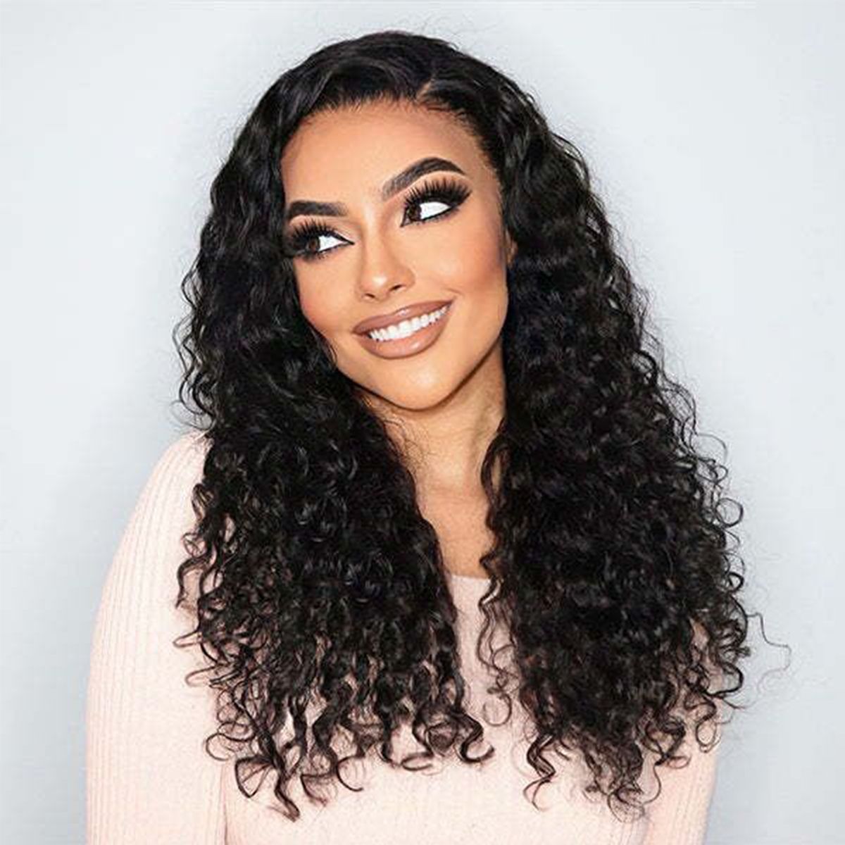 Mid-Length Water Wave Wig