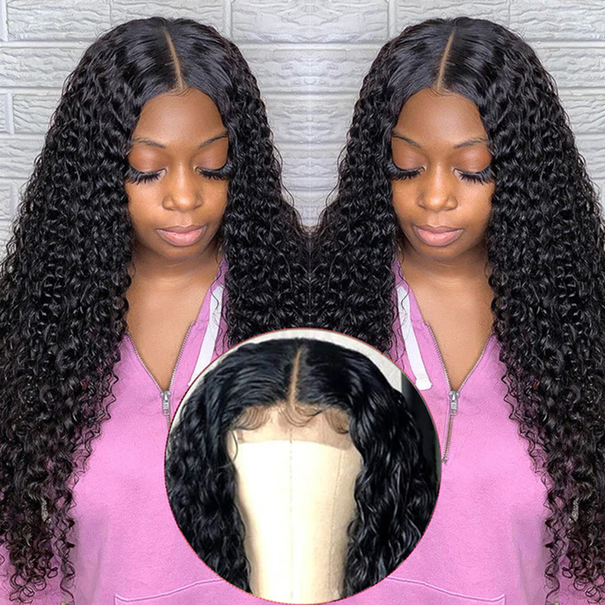 Curly Hair 5×5 6×6 Lace Closure Wigs