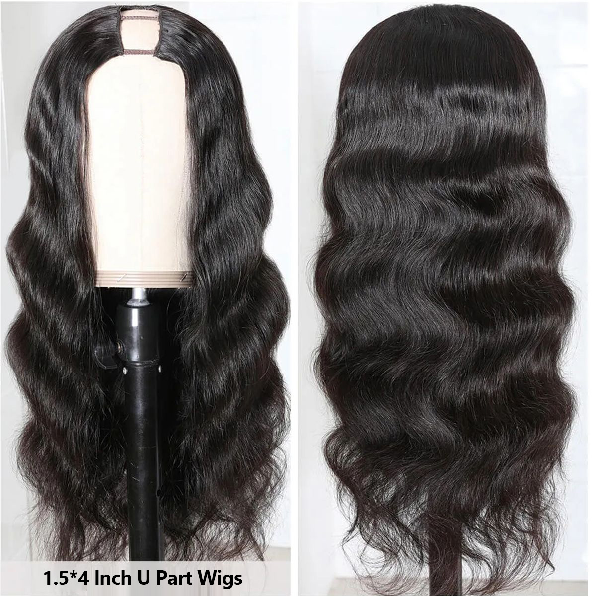 Body Wave U Part Human Hair Wig | Quick & Easy Affordable Wig