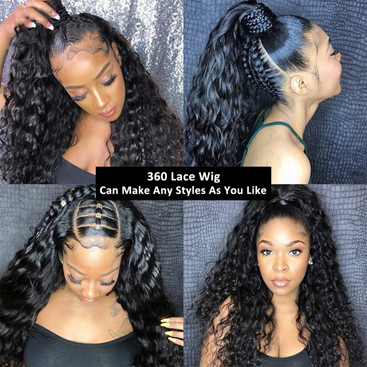 360 HD Lace Frontal Wig Deep Curly