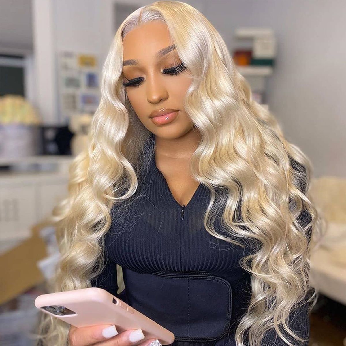 StarShow 613 Blonde Body Wave Human Hair HD Lace Front Wig