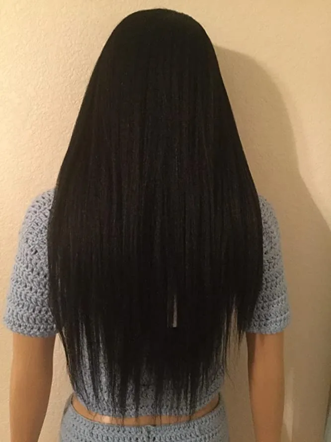 The hair is nice and soft,100% human hair,it is so silk.Shipping was fast,it only took 4 days,the lace was transparent as I ask,and the hair is nice and soft this will be my vendor for when I want kinky straight hair,thank you!