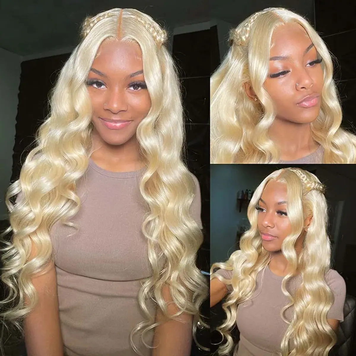 Blonde Human Hair Wig
