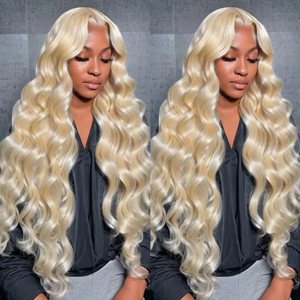 Blonde Human Hair Wig