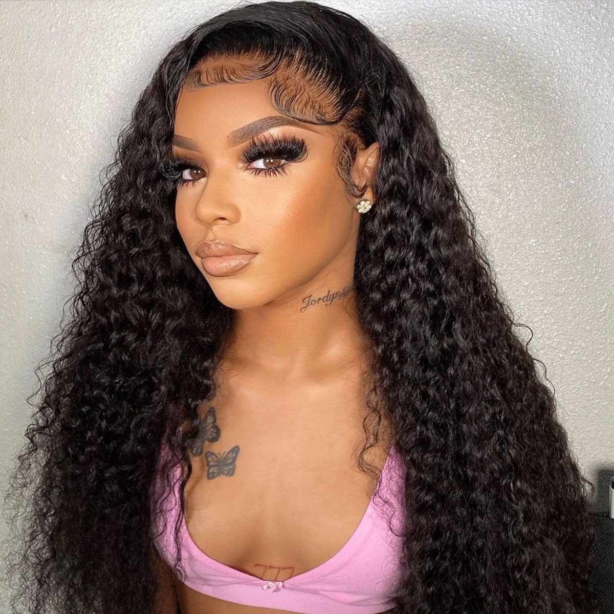 Curly 360 Lace Frontal Wig Deep Curly