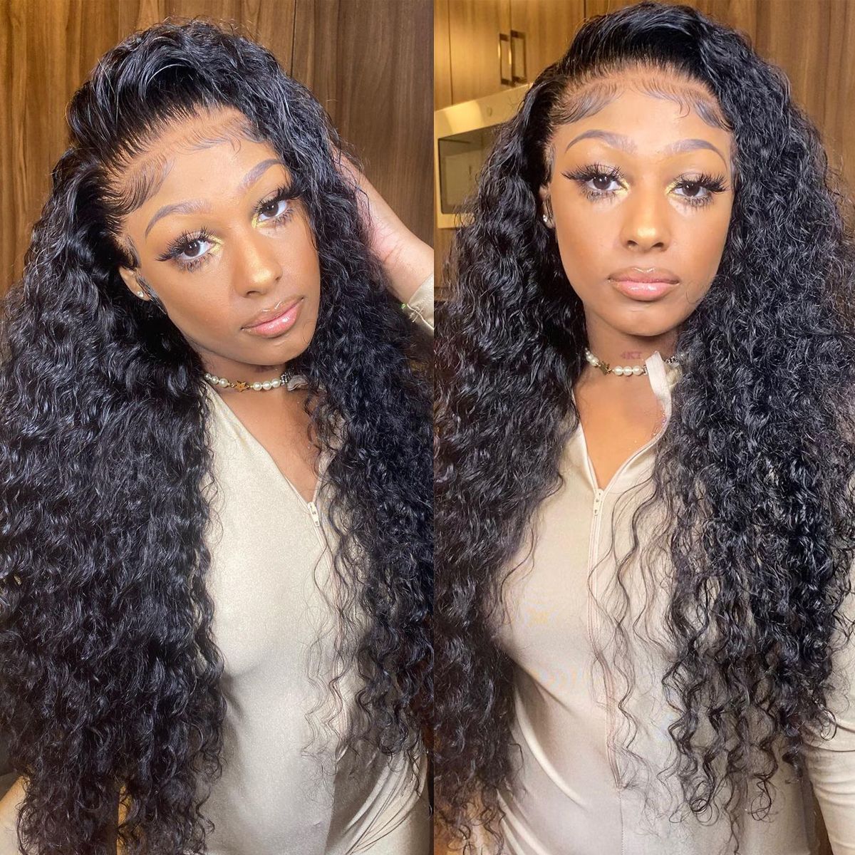 Deep Wave 360 Lace Frontal Wig