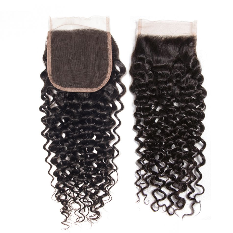 Curly 4×4 Lace Closure Curly Human Hair Lace Closure
