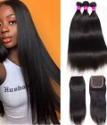 Straight Hair Bundles With Closure