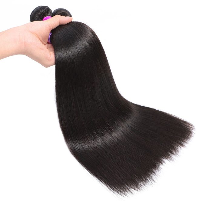 Straight Hair Bundles With 5×5 HD Lace Closure