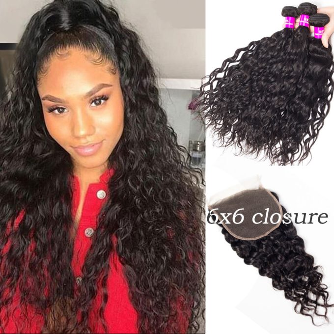 6x6 HD Closure with Water Wave