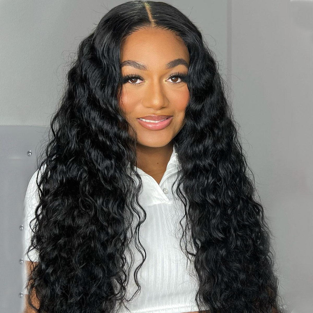 5×5 HD Water Wave Wig Undetectable Lace 4×4 Closure Wig