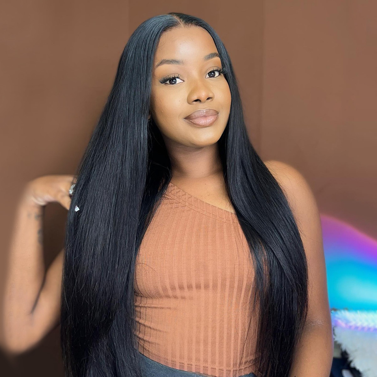 Straight 13×6 13×4 HD Lace Full Frontal Wig Glueless Human Hair Wig