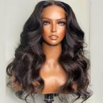 Glueless body wave wig