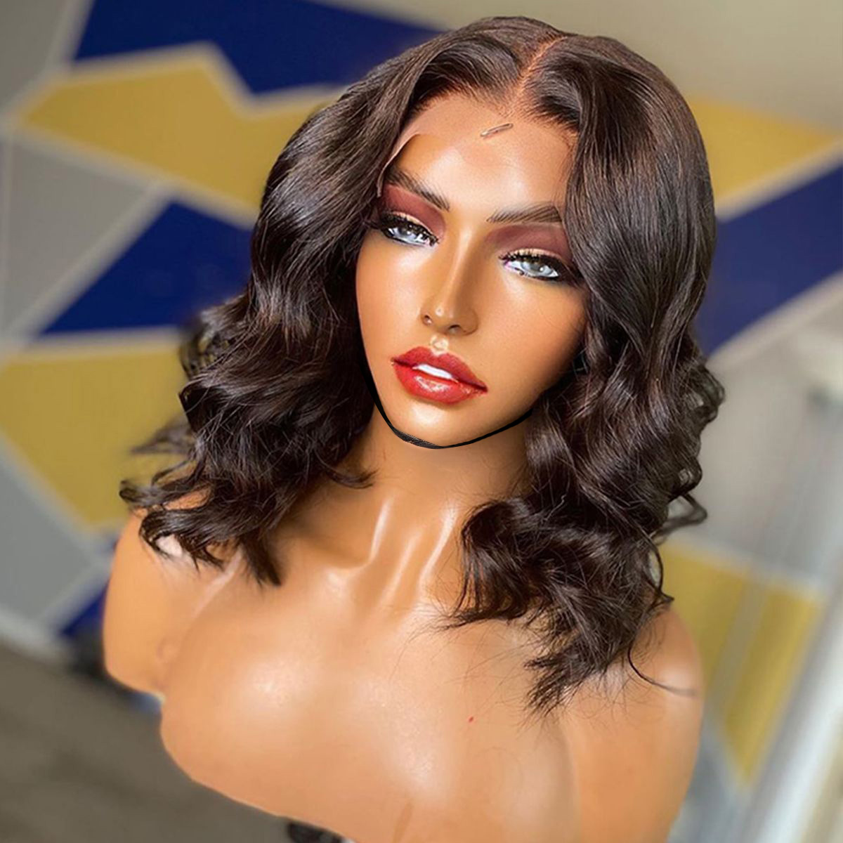 Short Cut Wig Loose Deep Wave Wig Glueless Wavy Wave 13×4 Lace Front Wigs