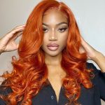 Ginger Orange Color Barrel Curls Wig