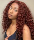 Reddish Brown #33 Deep Wave Wig