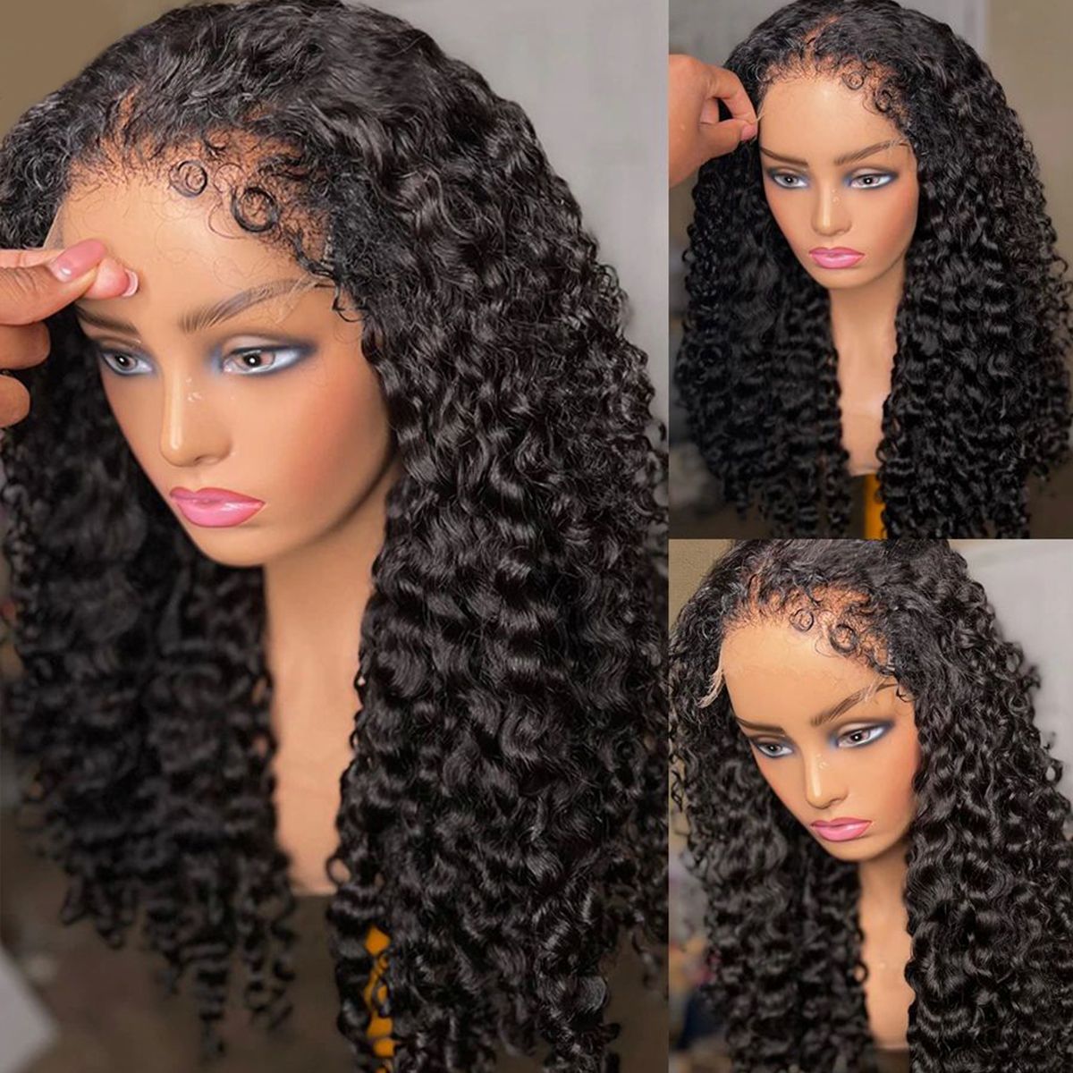 4C Edges | Deep Wave 5×5 13×4 Glueless HD Lace Wig With Curly Baby Hair Hairline
