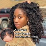4C Edges Natural Hairline Curly Glueless Wig