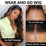 Wear and go pre cut lace wig