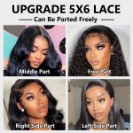 water wave wear and go pre cut lace wig