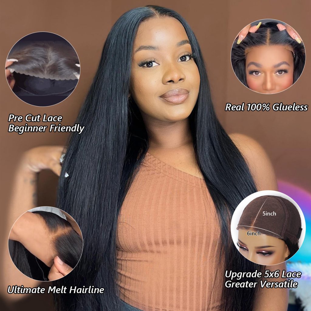 straight wear and go lace wig 3