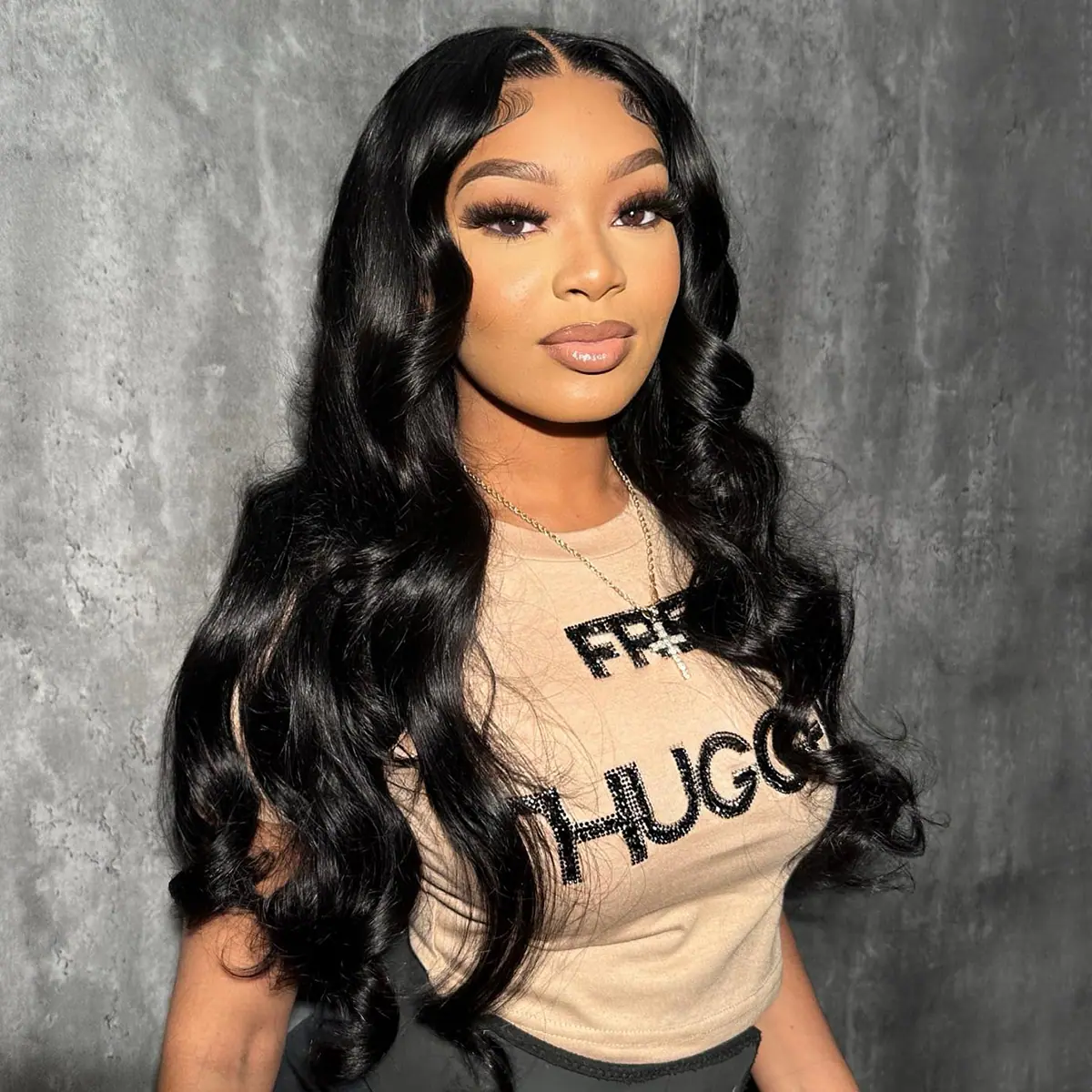 Classy Pre Bleached Knots 13×4 HD Full Frontal Lace Wig Body Wave Glueless Human Hair Wig