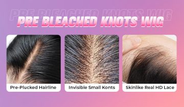 The Difference Between Pre-bleached Knots Wig And Unbleached Knots Wig.
