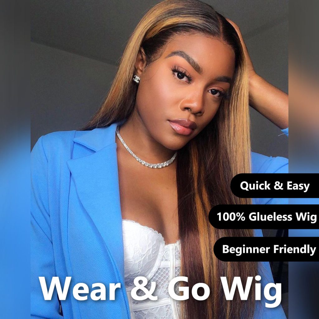 wear and go pre cut lace wig 14
